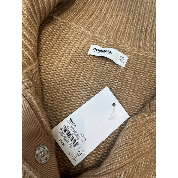 Sonoma Tan Cowl Neck Sweater - Picture 11 of 16